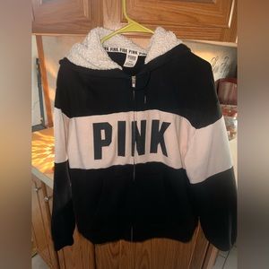 PINK zip up hoodie